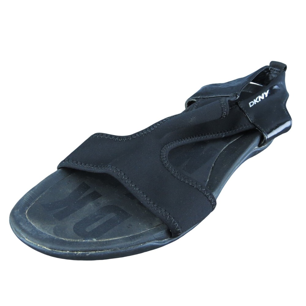 Dkny  Women Gladiator Sandal Shoes Black Textile Size‎ 7 Medium